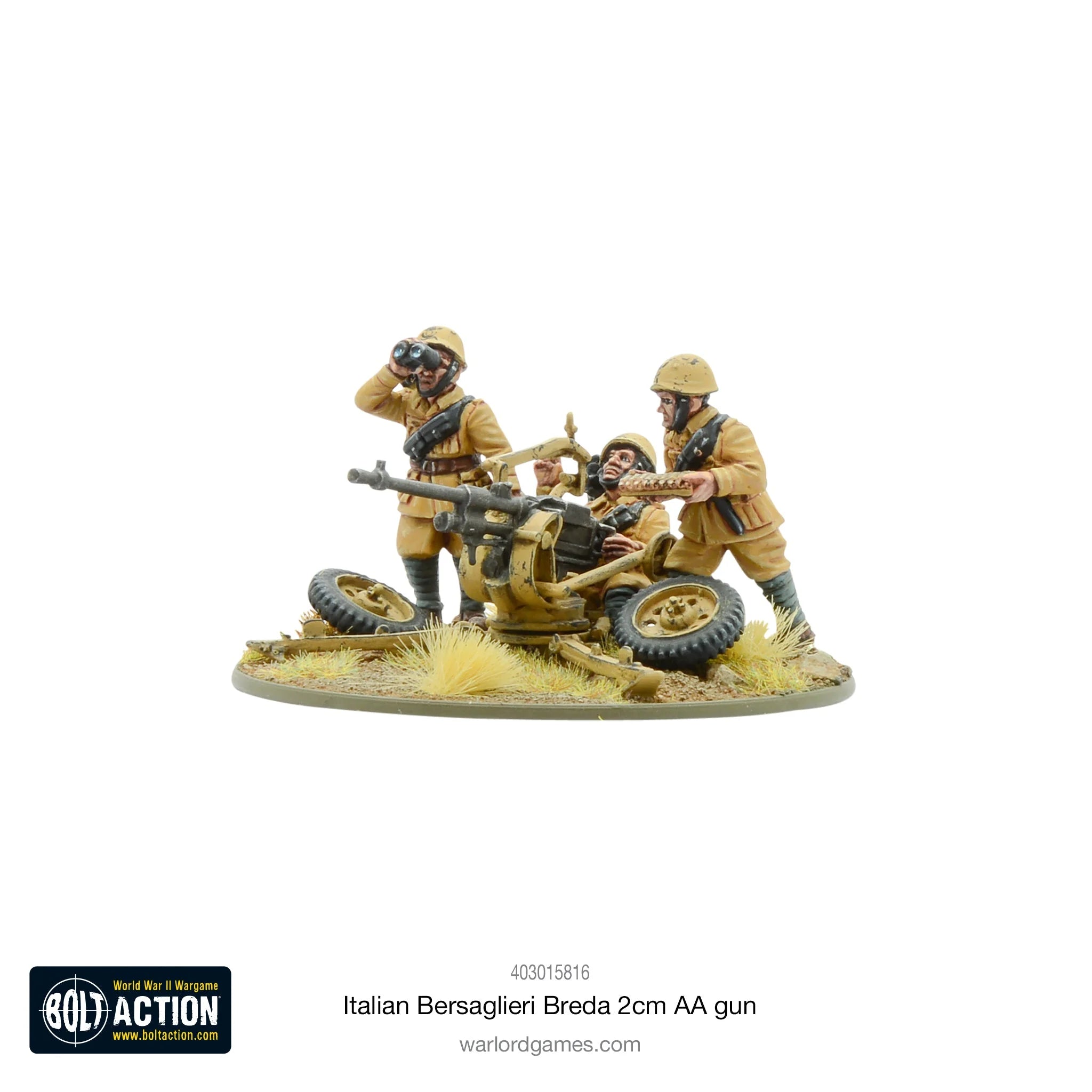 Italian Bersaglieri Breda 2cm AA gun Italian Warlord Games | Red Claw Gaming