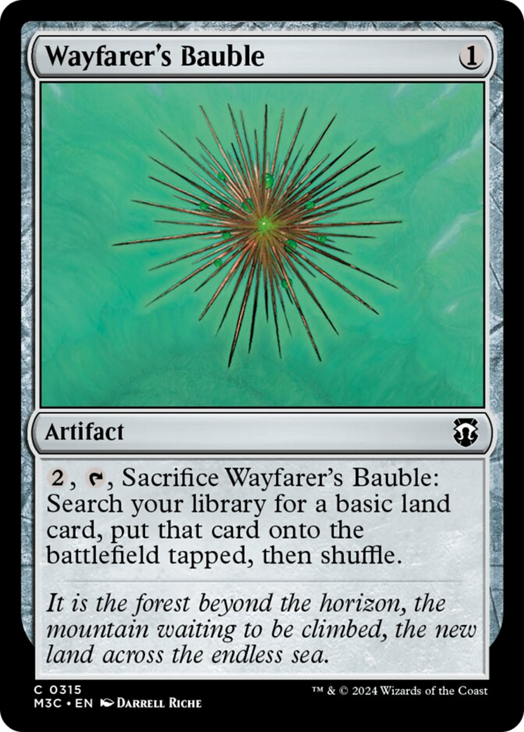 Wayfarer's Bauble (Ripple Foil) [Modern Horizons 3 Commander] MTG Single Magic: The Gathering    | Red Claw Gaming