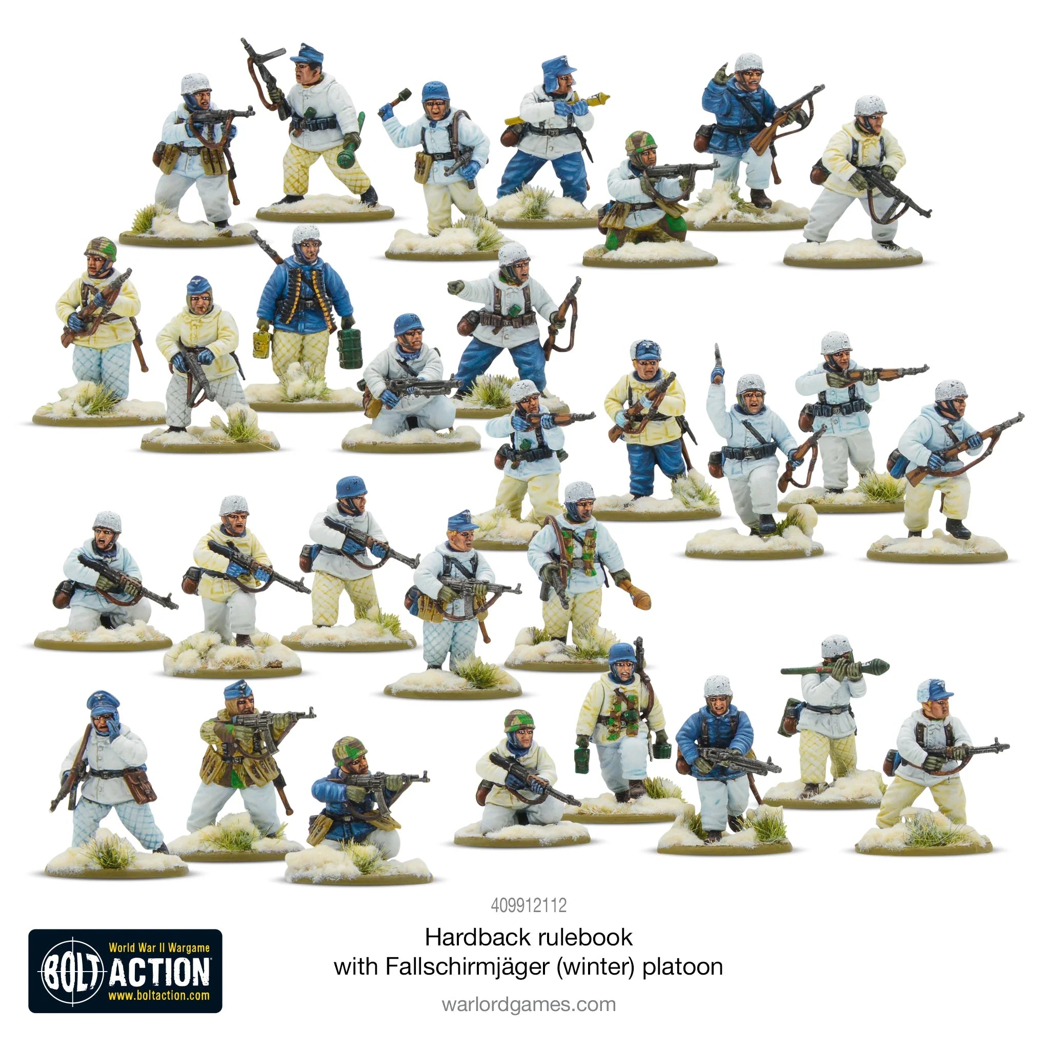 Bolt Action 3 German Fallschirmjager Winter Starter Warlord Games    | Red Claw Gaming