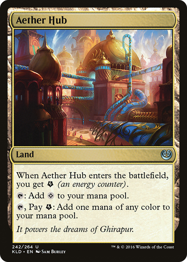 Aether Hub (Ripple Foil) [Modern Horizons 3 Commander] MTG Single Magic: The Gathering    | Red Claw Gaming