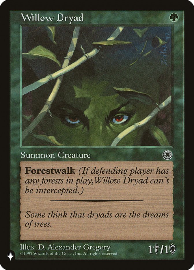 Willow Dryad [The List] MTG Single Magic: The Gathering    | Red Claw Gaming