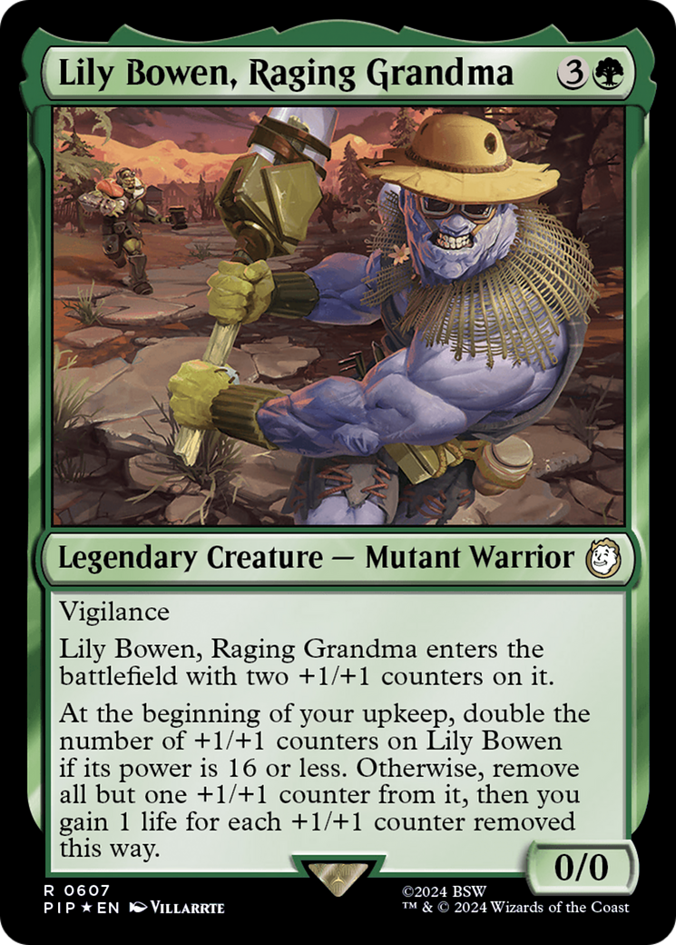 Lily Bowen, Raging Grandma (Surge Foil) [Fallout] MTG Single Magic: The Gathering    | Red Claw Gaming