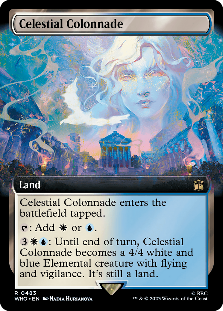 Celestial Colonnade (Extended Art) [Doctor Who] MTG Single Magic: The Gathering    | Red Claw Gaming