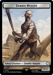 Treasure (0018) // Zombie Mutant Double-Sided Token [Fallout Tokens] MTG Single Magic: The Gathering    | Red Claw Gaming