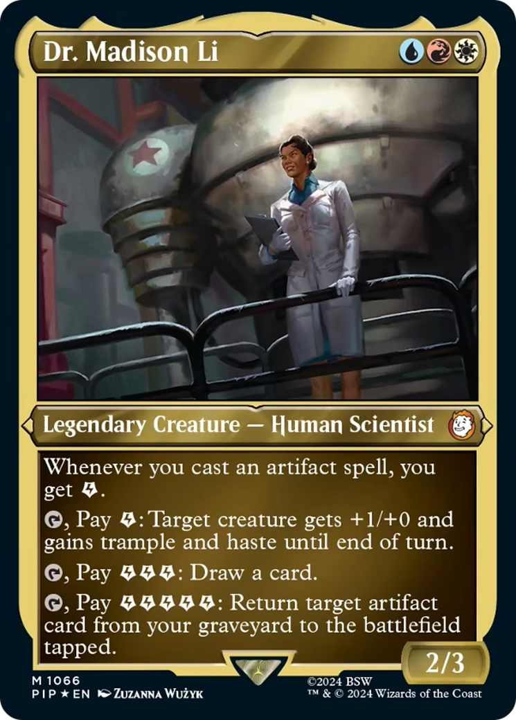 Dr. Madison Li (Display Commander) [Fallout] MTG Single Magic: The Gathering    | Red Claw Gaming