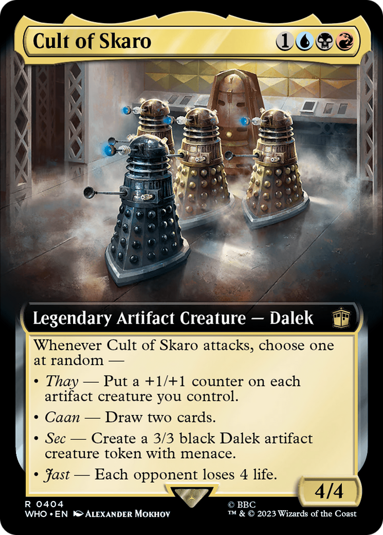 Cult of Skaro (Extended Art) [Doctor Who] MTG Single Magic: The Gathering    | Red Claw Gaming