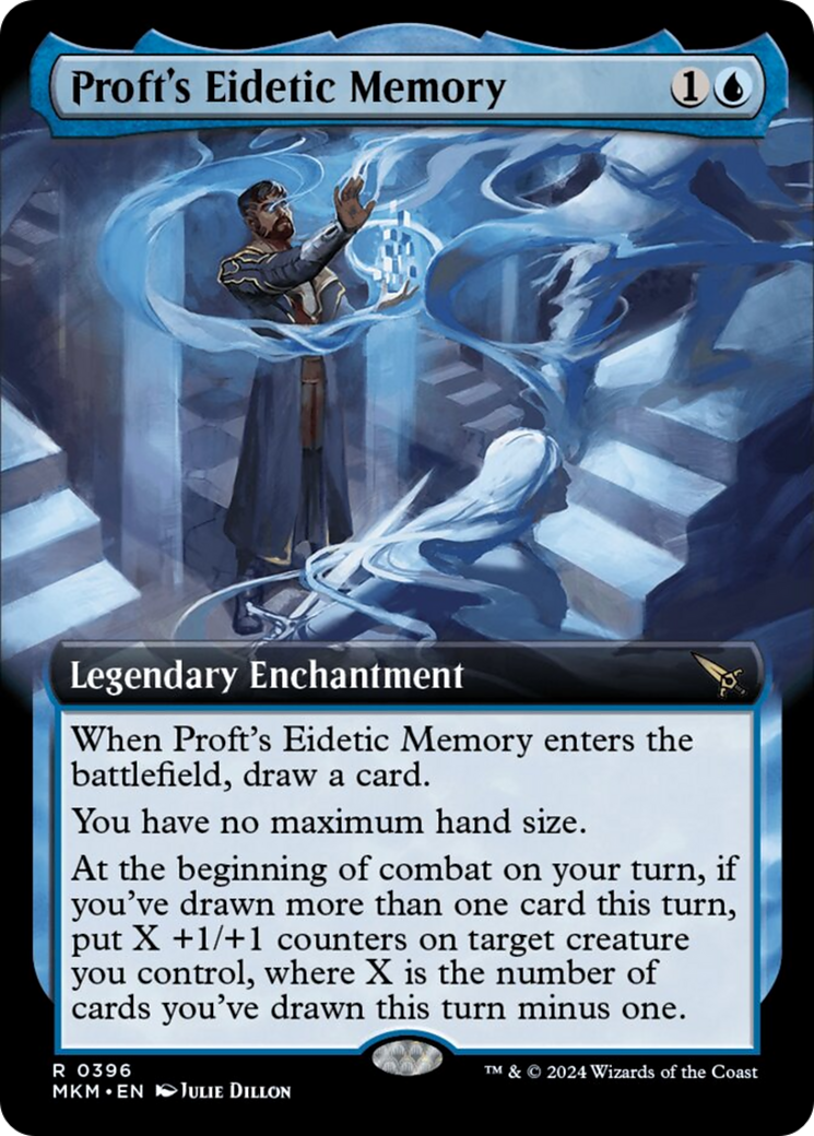 Proft's Eidetic Memory (Extended Art) [Murders at Karlov Manor] MTG Single Magic: The Gathering    | Red Claw Gaming