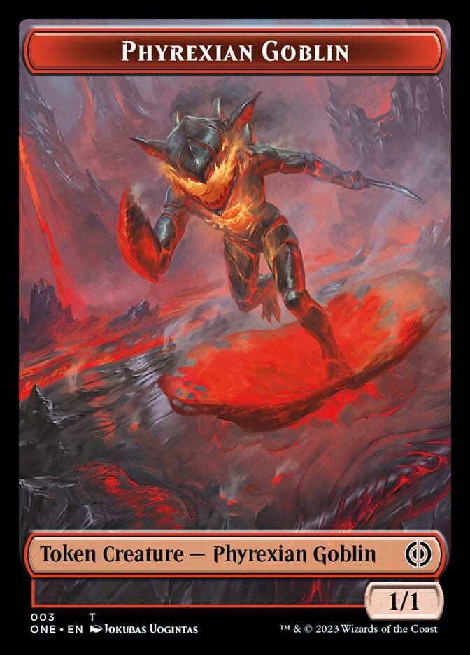 Phyrexian Mite (011) // Phyrexian Goblin Double-Sided Token [Phyrexia: All Will Be One Tokens] MTG Single Magic: The Gathering    | Red Claw Gaming