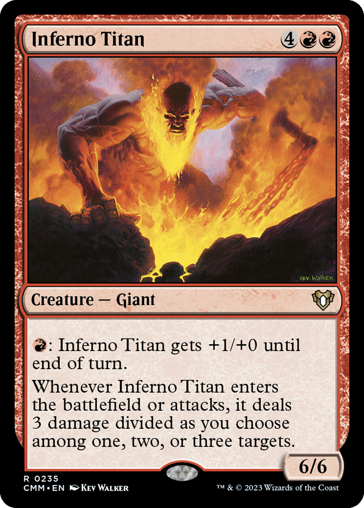 Inferno Titan [Commander Masters] MTG Single Magic: The Gathering    | Red Claw Gaming