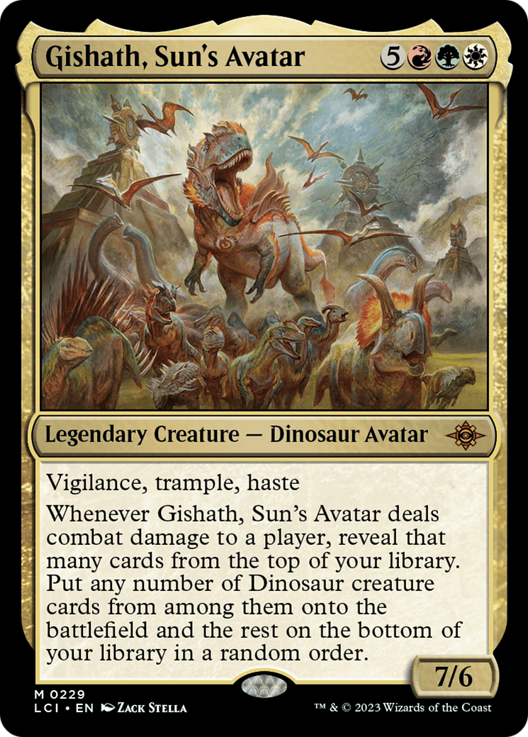 Gishath, Sun's Avatar [The Lost Caverns of Ixalan] MTG Single Magic: The Gathering    | Red Claw Gaming