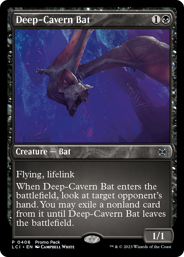 Deep-Cavern Bat [The Lost Caverns of Ixalan Promos] MTG Single Magic: The Gathering    | Red Claw Gaming