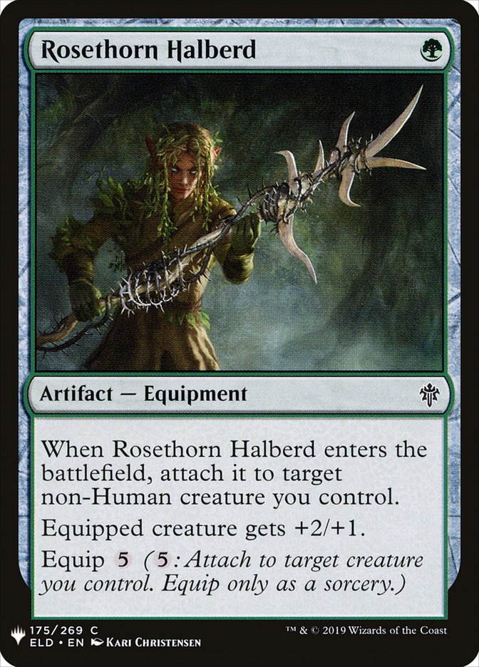 Rosethorn Halberd [Mystery Booster] MTG Single Magic: The Gathering | Red Claw Gaming