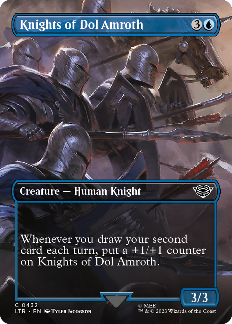 Knights of Dol Amroth (Borderless Alternate Art) [The Lord of the Rings: Tales of Middle-Earth] MTG Single Magic: The Gathering | Red Claw Gaming