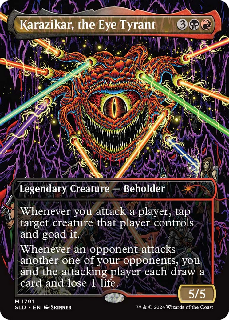 Karazikar, the Eye Tyrant (Rainbow Foil) [Secret Lair Drop Series] MTG Single Magic: The Gathering    | Red Claw Gaming