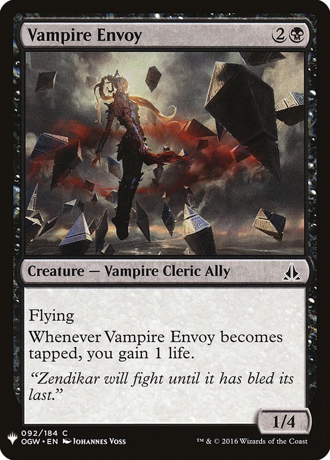 Vampire Envoy [Mystery Booster] MTG Single Magic: The Gathering | Red Claw Gaming