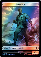 Soldier // Cyberman Double-Sided Token (Surge Foil) [Doctor Who Tokens] MTG Single Magic: The Gathering | Red Claw Gaming