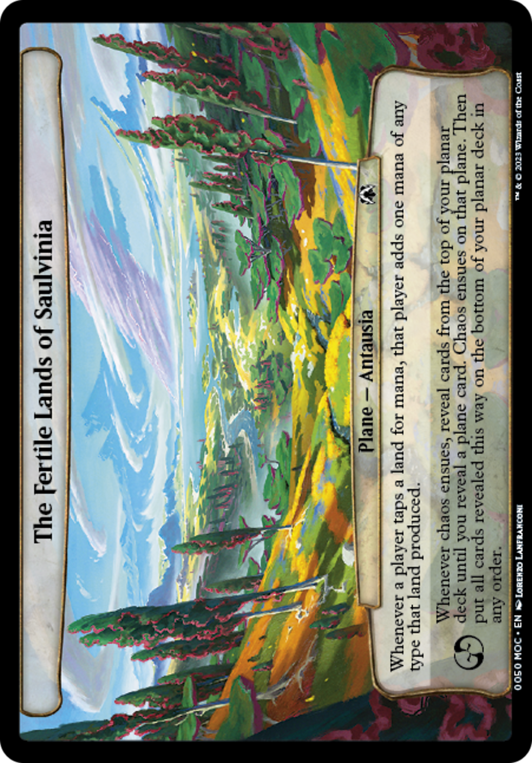 The Fertile Lands of Saulvinia [March of the Machine Commander] MTG Single Magic: The Gathering    | Red Claw Gaming