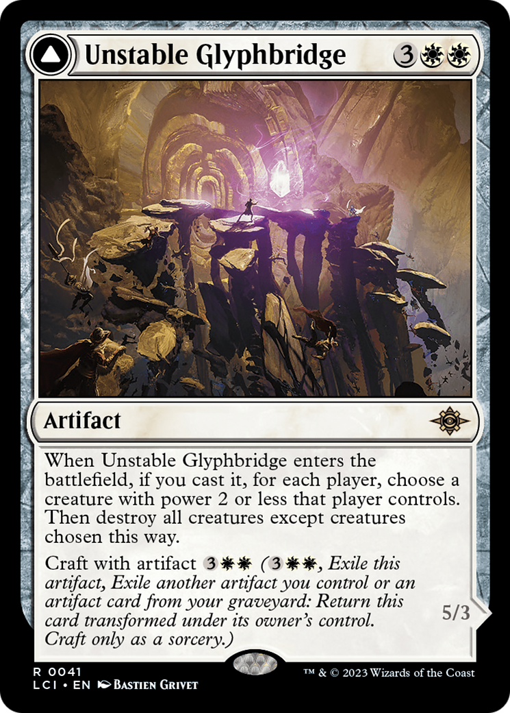 Unstable Glyphbridge // Sandswirl Wanderglyph [The Lost Caverns of Ixalan] MTG Single Magic: The Gathering    | Red Claw Gaming