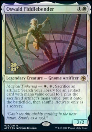 Oswald Fiddlebender [Dungeons & Dragons: Adventures in the Forgotten Realms Prerelease Promos] MTG Single Magic: The Gathering | Red Claw Gaming