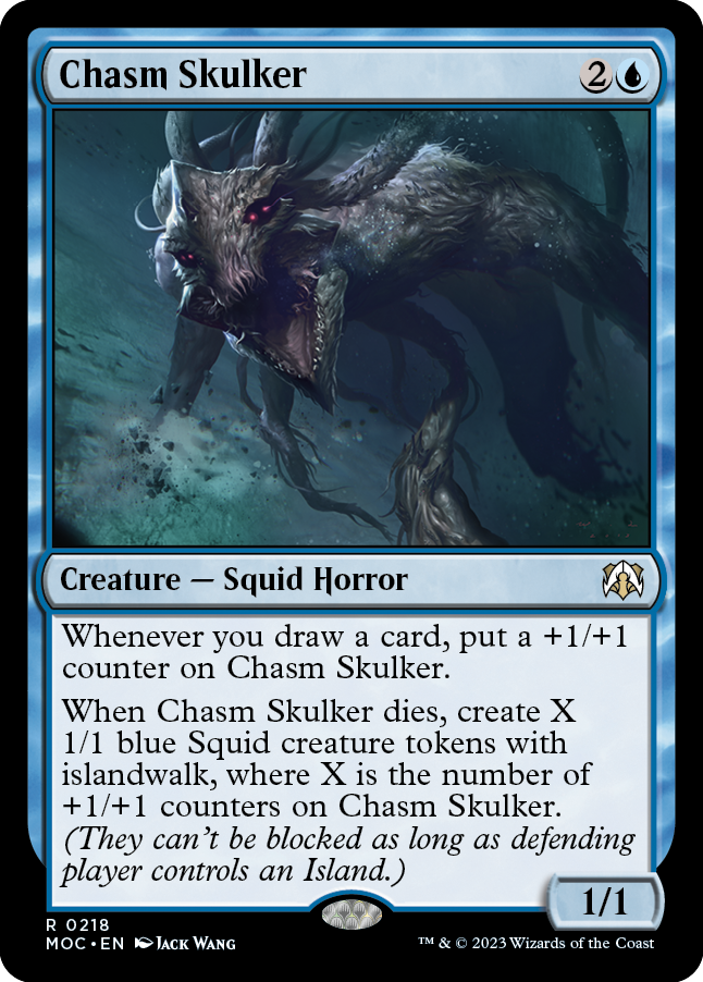 Chasm Skulker [March of the Machine Commander] MTG Single Magic: The Gathering    | Red Claw Gaming