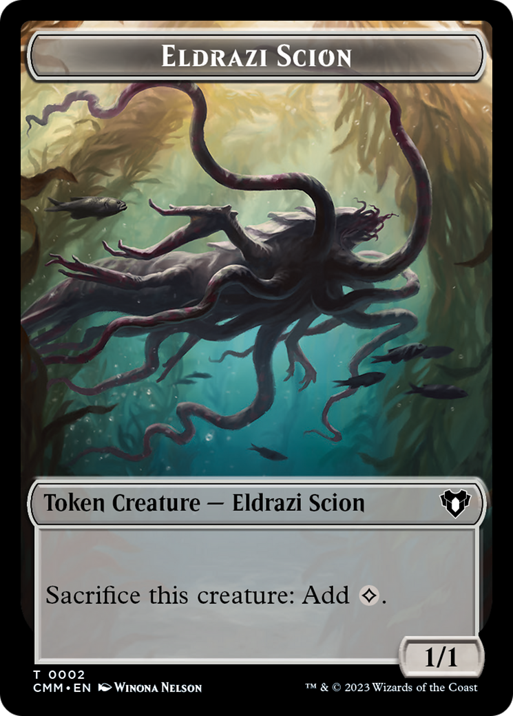 Eldrazi Scion // Drake Double-Sided Token [Commander Masters Tokens] MTG Single Magic: The Gathering    | Red Claw Gaming