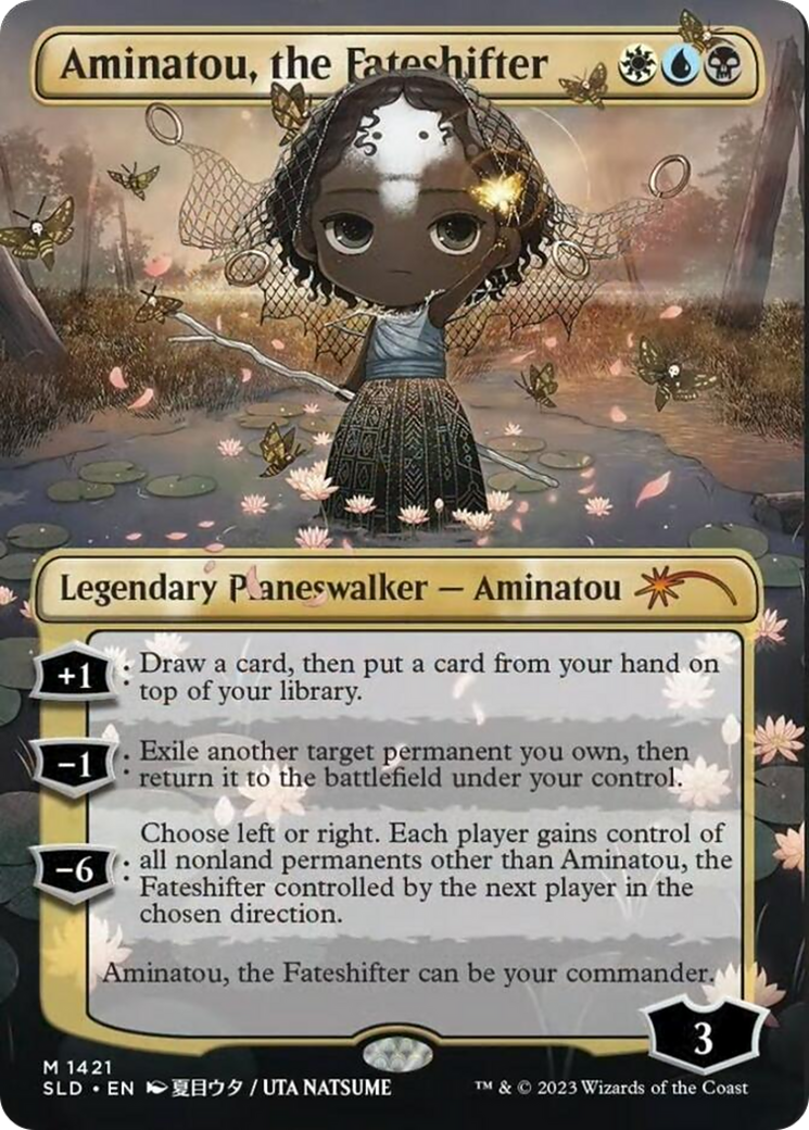 Aminatou, the Fateshifter (Rainbow Foil) [Secret Lair Drop Series] MTG Single Magic: The Gathering    | Red Claw Gaming