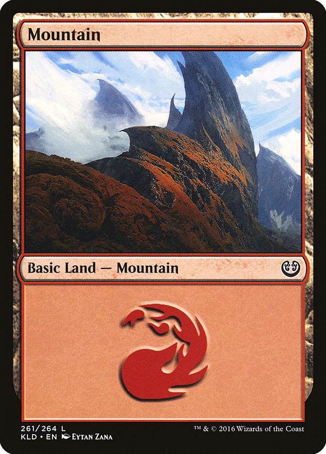 Mountain (261) [Kaladesh] MTG Single Magic: The Gathering | Red Claw Gaming