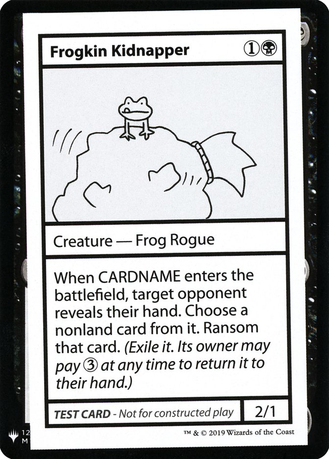 Frogkin Kidnapper [Mystery Booster Playtest Cards] MTG Single Magic: The Gathering    | Red Claw Gaming