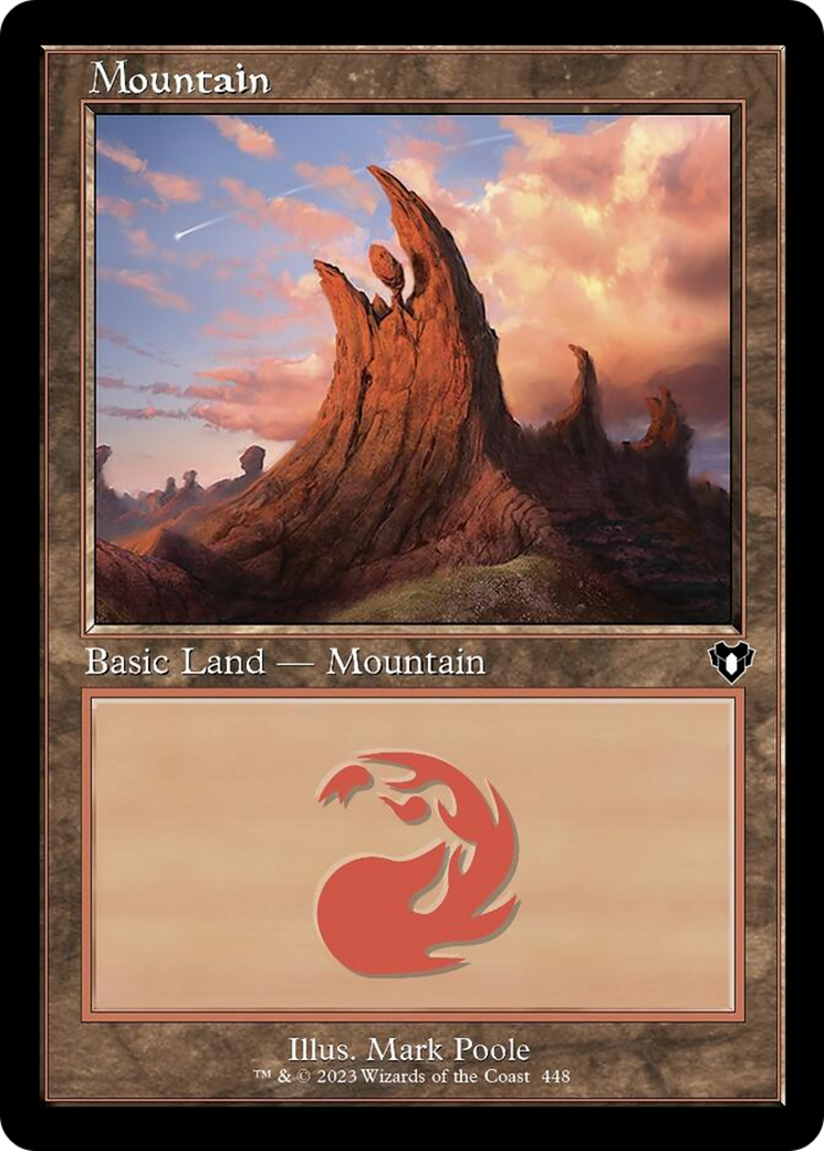 Mountain (448) (Retro) [Commander Masters] MTG Single Magic: The Gathering    | Red Claw Gaming