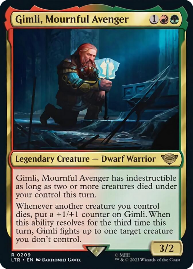 Gimli, Mournful Avenger [The Lord of the Rings: Tales of Middle-Earth] MTG Single Magic: The Gathering | Red Claw Gaming