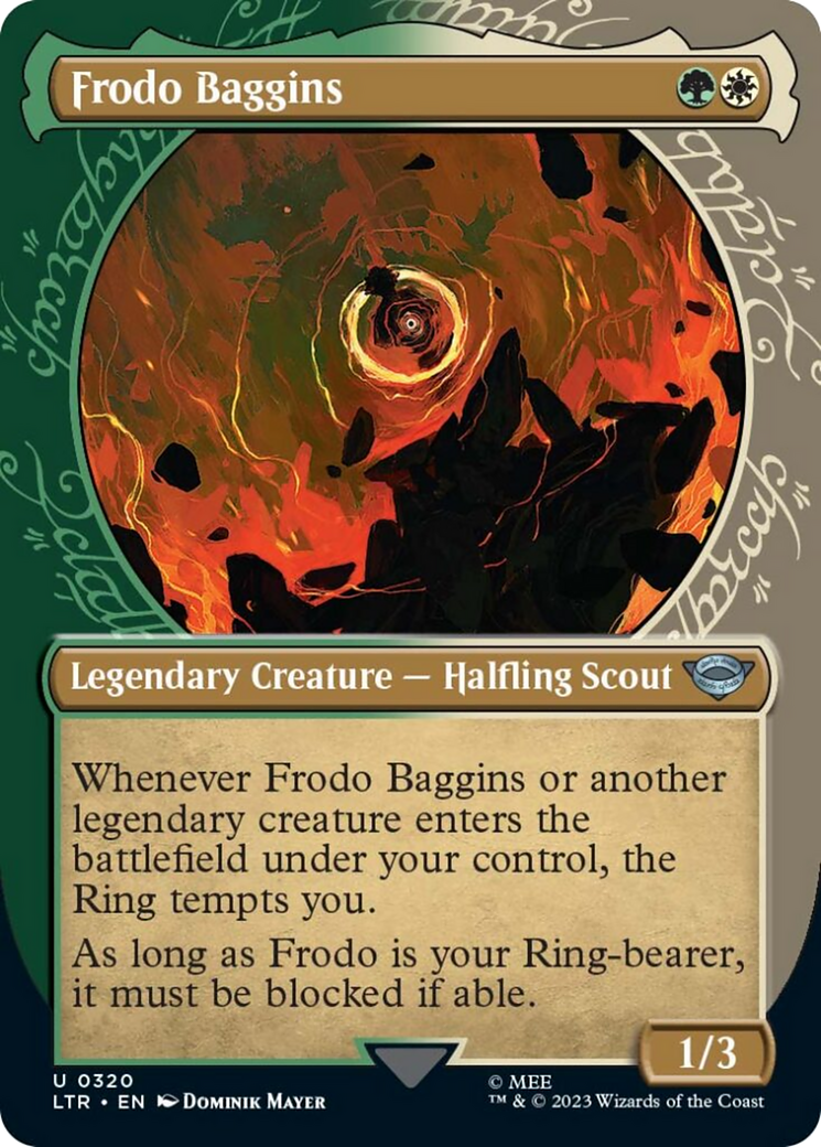 Frodo Baggins (Showcase Ring Frame) [The Lord of the Rings: Tales of Middle-Earth] MTG Single Magic: The Gathering | Red Claw Gaming