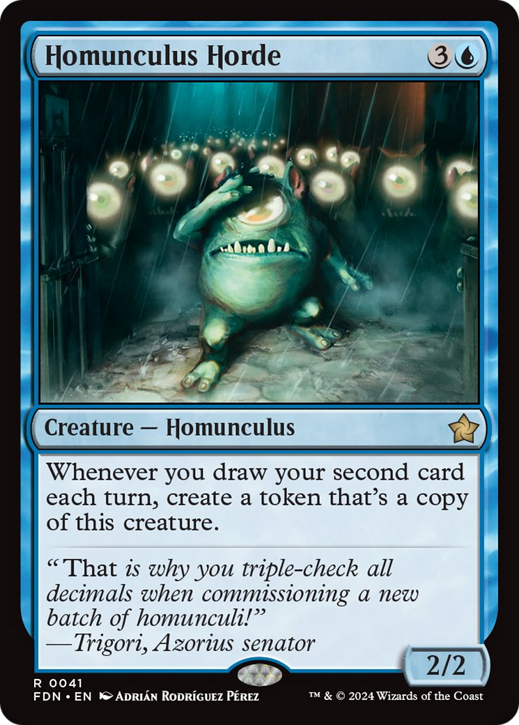 Homunculus Horde [Foundations] MTG Single Magic: The Gathering    | Red Claw Gaming