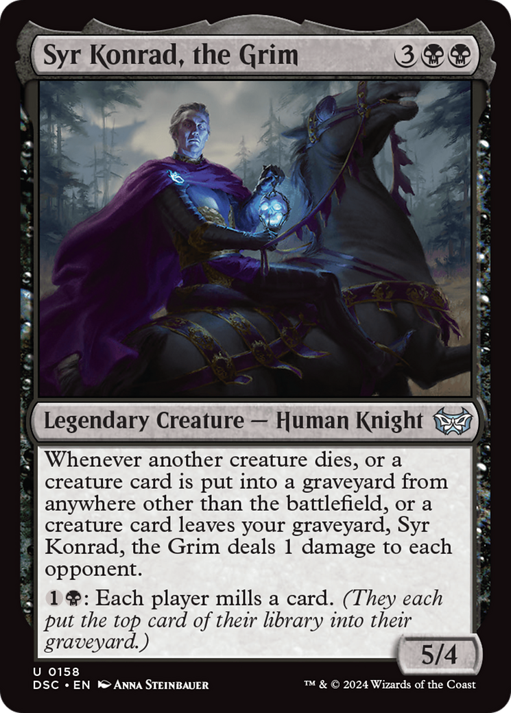 Syr Konrad, the Grim [Duskmourn: House of Horror Commander] MTG Single Magic: The Gathering    | Red Claw Gaming