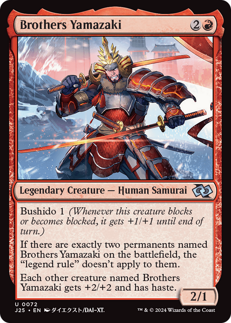 Brothers Yamazaki (72 Swords) (Anime) [Foundations Jumpstart] MTG Single Magic: The Gathering    | Red Claw Gaming