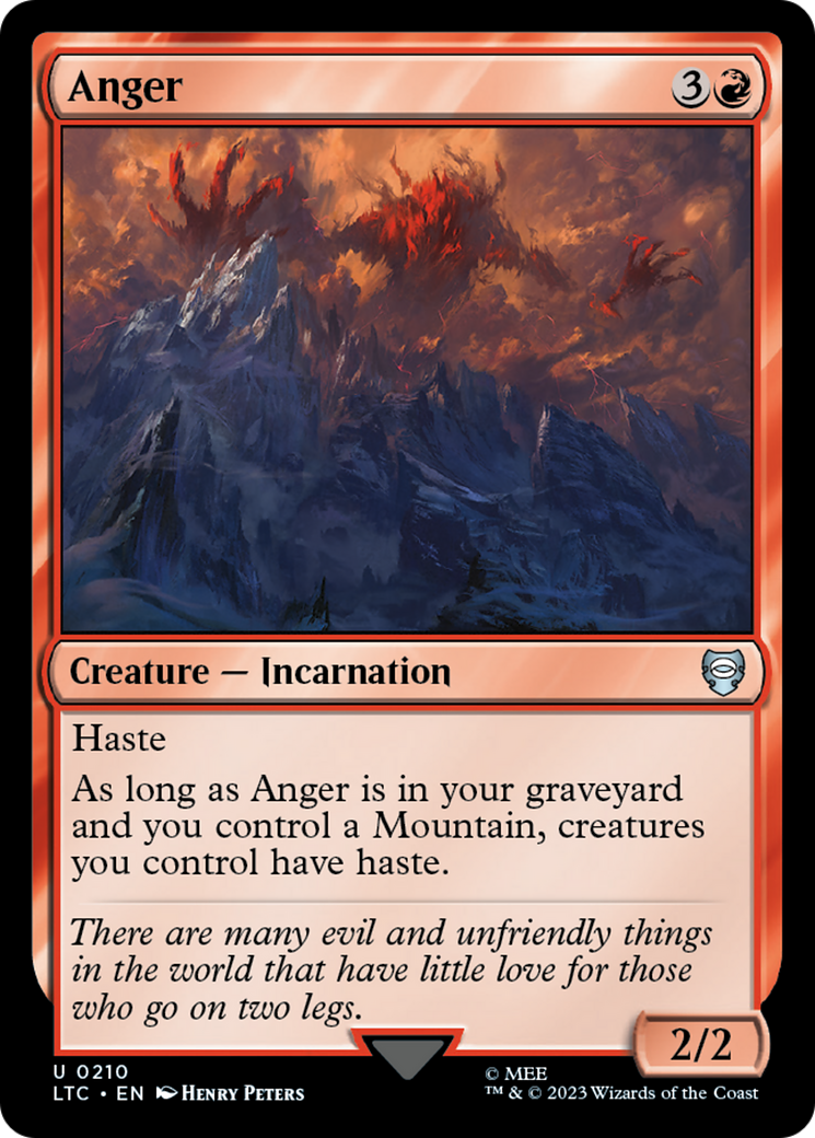 Anger [The Lord of the Rings: Tales of Middle-Earth Commander] MTG Single Magic: The Gathering | Red Claw Gaming