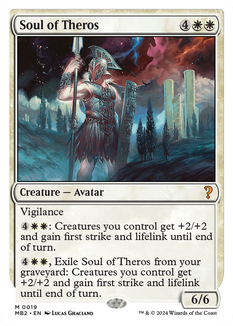 Soul of Theros (White Border) [Mystery Booster 2] MTG Single Magic: The Gathering    | Red Claw Gaming