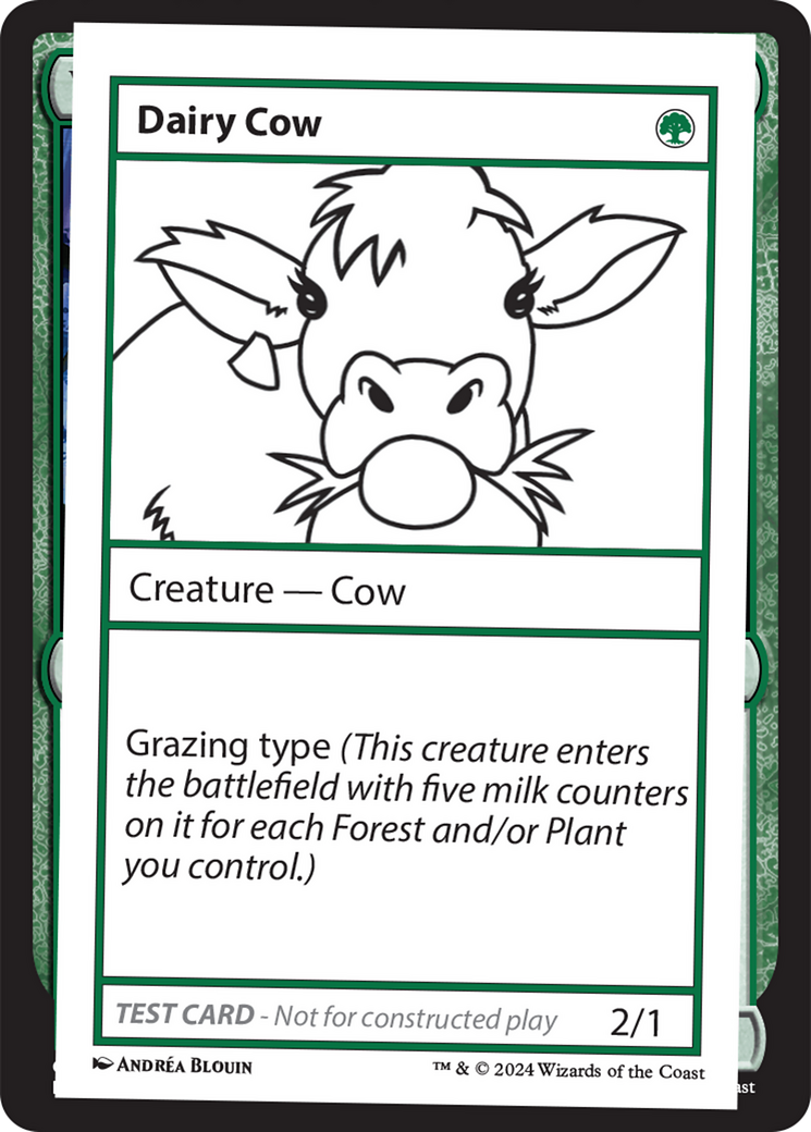 Dairy Cow [Mystery Booster 2 Playtest Cards] MTG Single Magic: The Gathering    | Red Claw Gaming