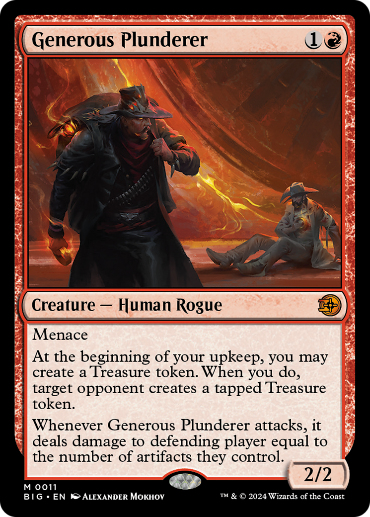 Generous Plunderer [Outlaws of Thunder Junction: The Big Score] MTG Single Magic: The Gathering    | Red Claw Gaming