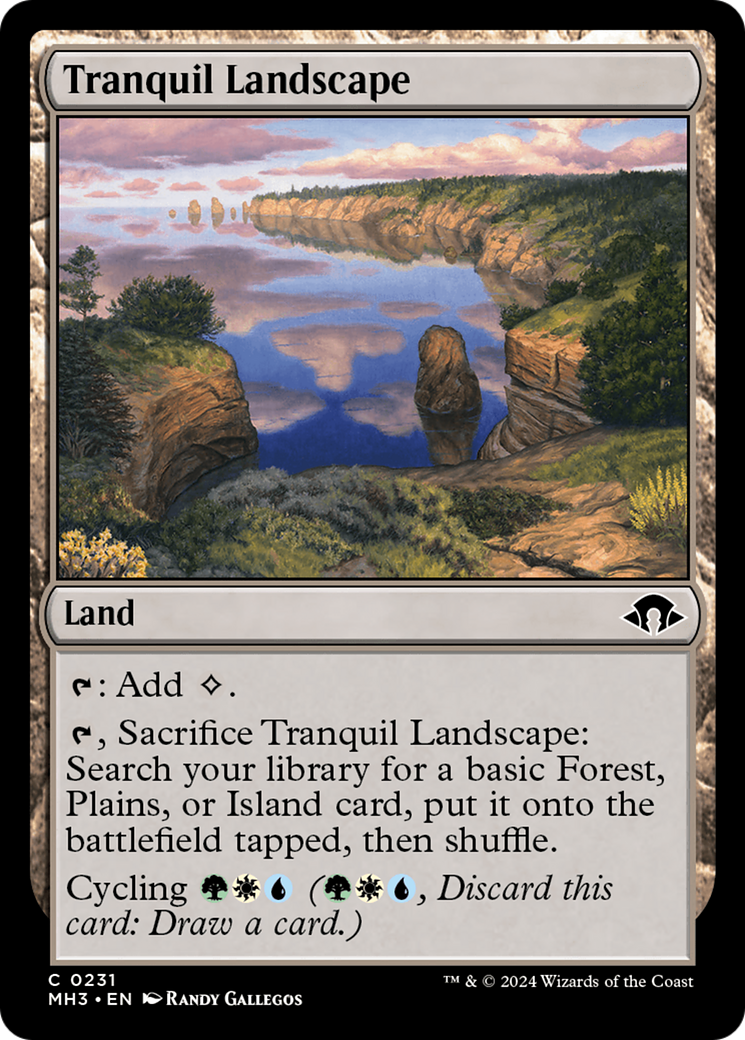 Tranquil Landscape [Modern Horizons 3] MTG Single Magic: The Gathering    | Red Claw Gaming