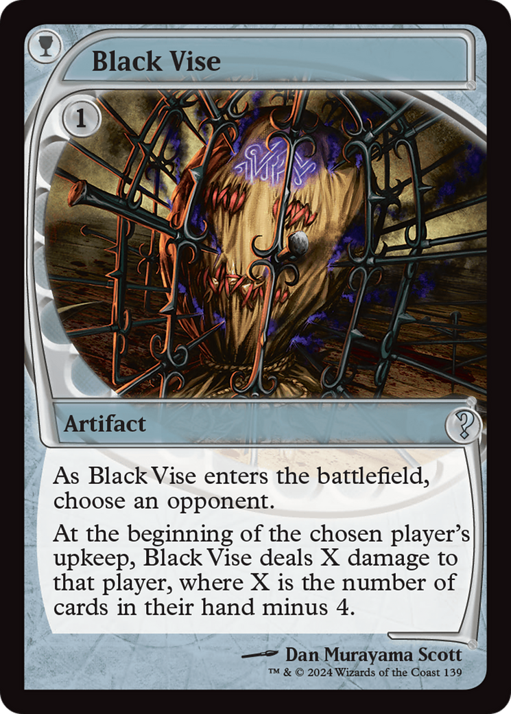 Black Vise (Future Sight) [Mystery Booster 2] MTG Single Magic: The Gathering    | Red Claw Gaming