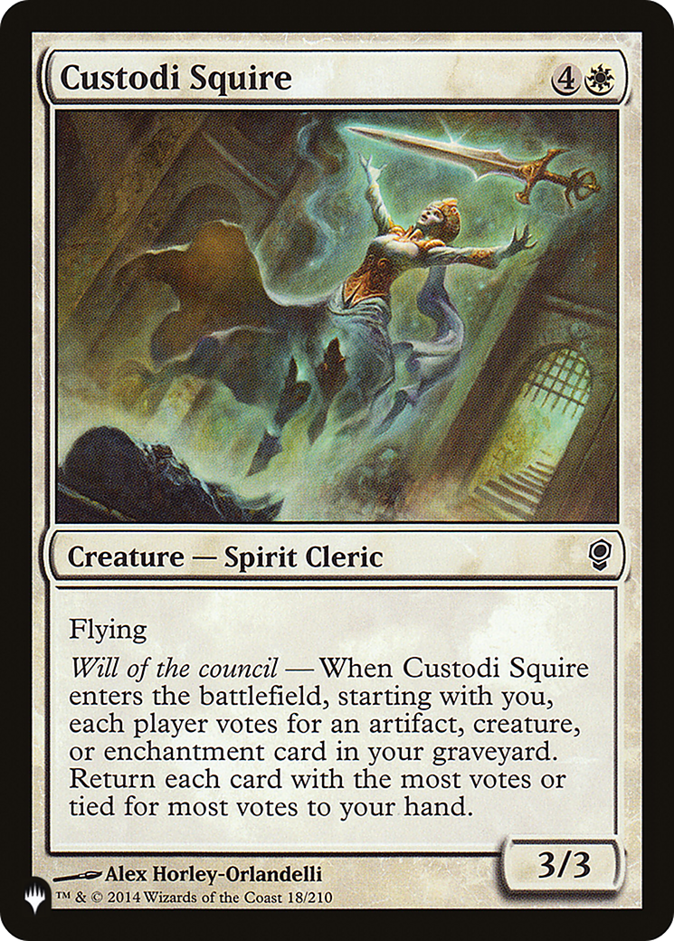 Custodi Squire [The List Reprints] MTG Single Magic: The Gathering    | Red Claw Gaming