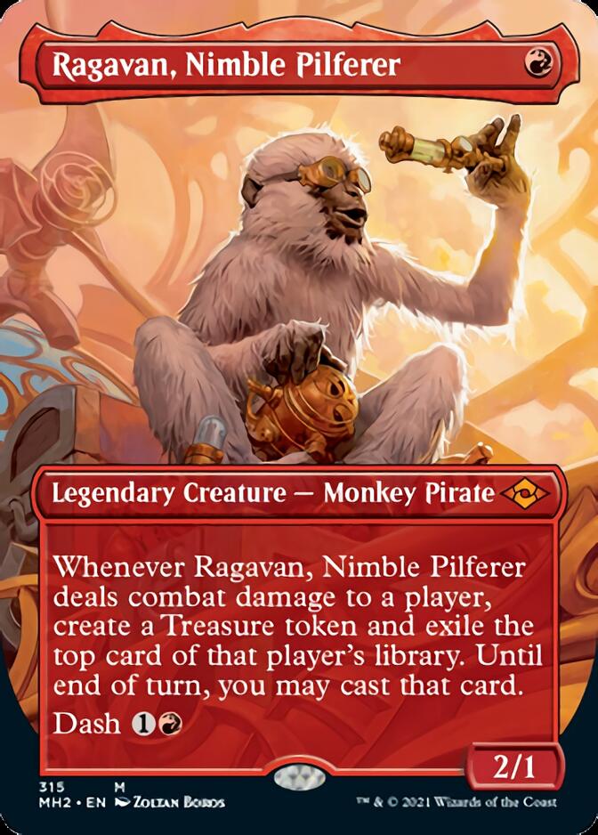 Ragavan, Nimble Pilferer (Borderless Alternate Art) [Modern Horizons 2] MTG Single Magic: The Gathering    | Red Claw Gaming