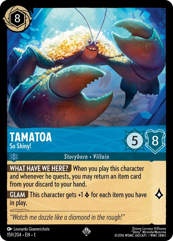 Tamatoa - So Shiny! (159/204) [The First Chapter] Lorcana Single Disney    | Red Claw Gaming