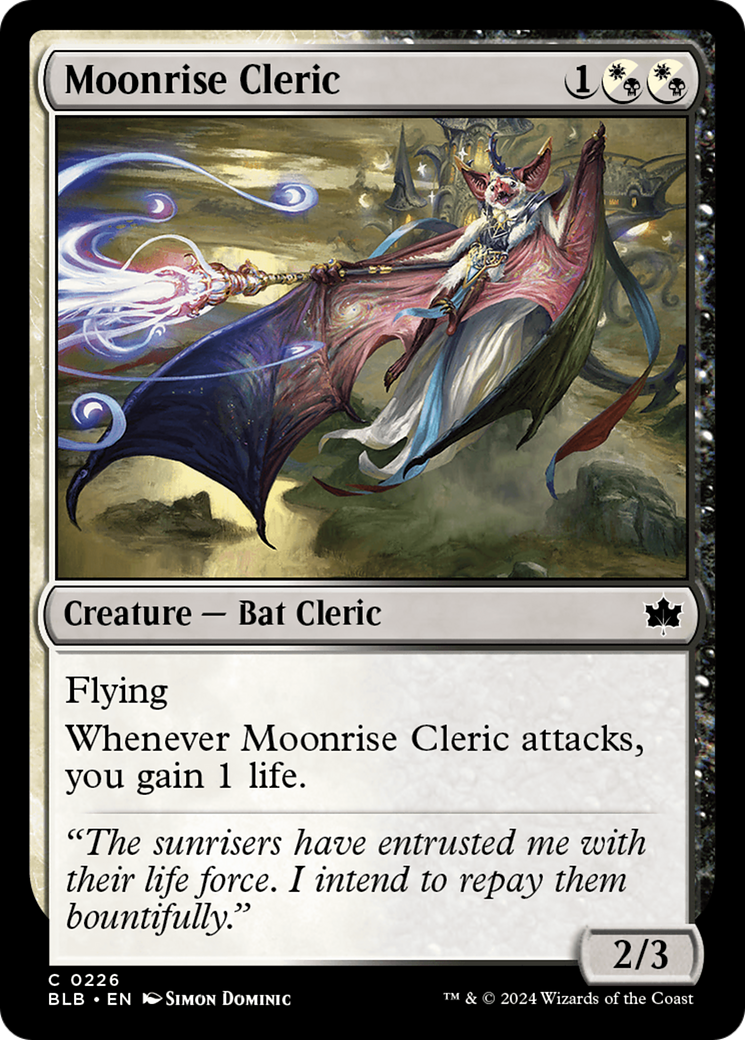 Moonrise Cleric [Bloomburrow] MTG Single Magic: The Gathering    | Red Claw Gaming