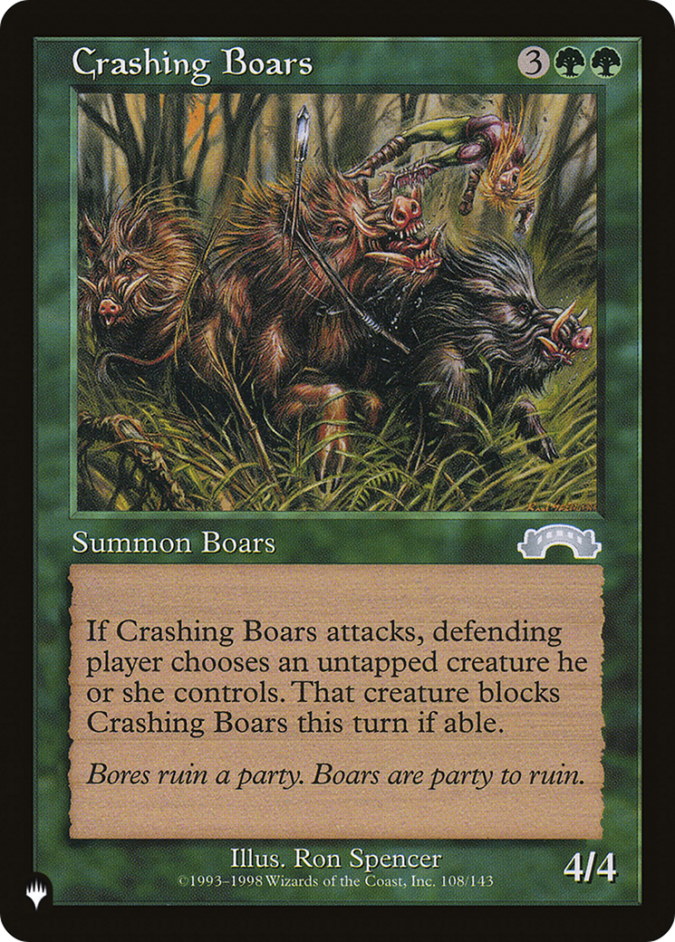 Crashing Boars [The List Reprints] | Red Claw Gaming