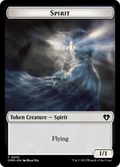 Spirit (0010) // Satyr Double-Sided Token [Commander Masters Tokens] MTG Single Magic: The Gathering    | Red Claw Gaming