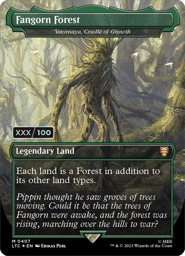 Fangorn Forest - Yavimaya, Cradle of Growth (Serialized) [The Lord of the Rings: Tales of Middle-Earth Commander] MTG Single Magic: The Gathering    | Red Claw Gaming