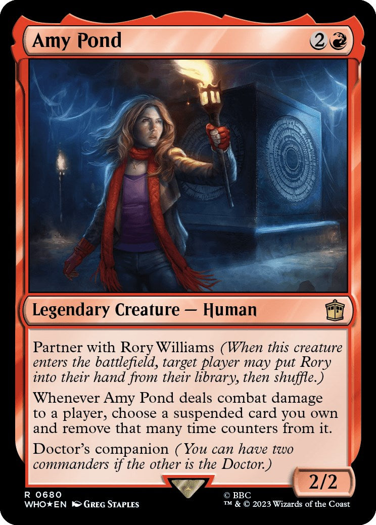 Amy Pond (Surge Foil) [Doctor Who] MTG Single Magic: The Gathering    | Red Claw Gaming