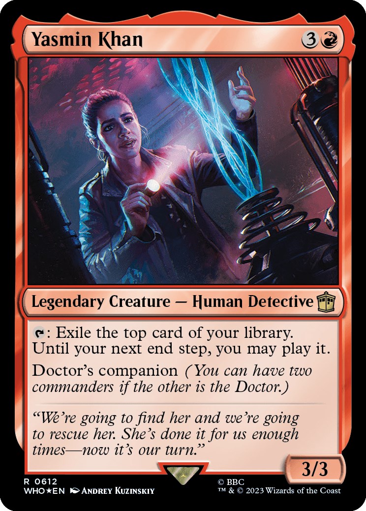 Yasmin Khan (Surge Foil) [Doctor Who] MTG Single Magic: The Gathering    | Red Claw Gaming