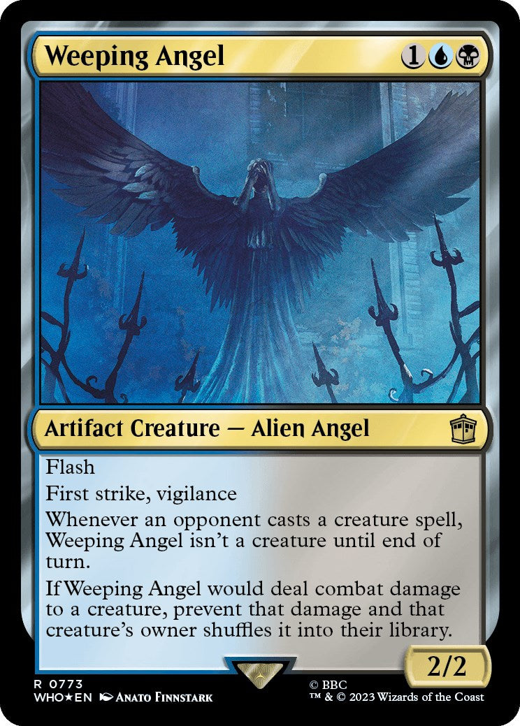 Weeping Angel (Surge Foil) [Doctor Who] MTG Single Magic: The Gathering    | Red Claw Gaming